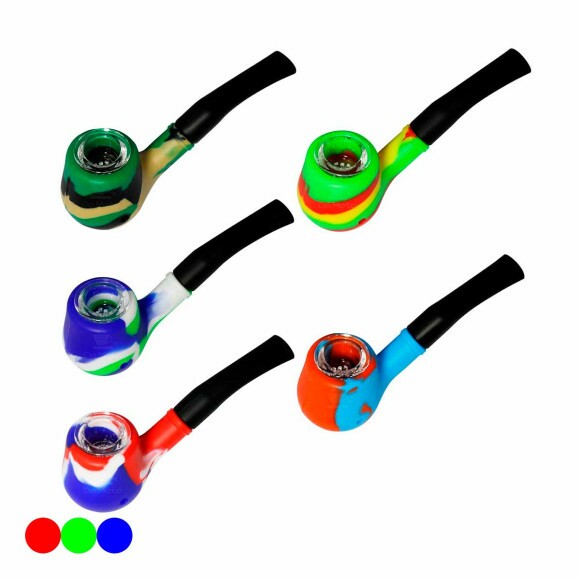 Pipe de Silicone c/ Bowl de Vidro
