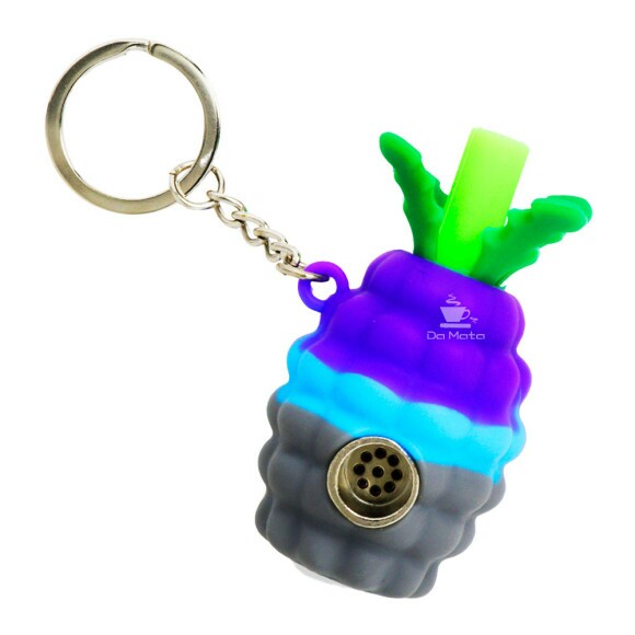 Pipe de Silicone Abacaxi de frente