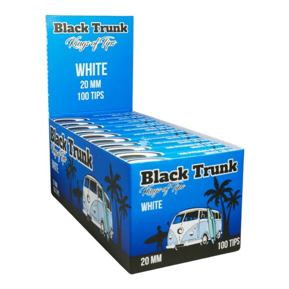 Caixa de Piteira Black Trunk White Tips 20mm