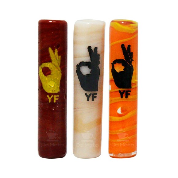 Piteira de Murano Yellow Finger Big