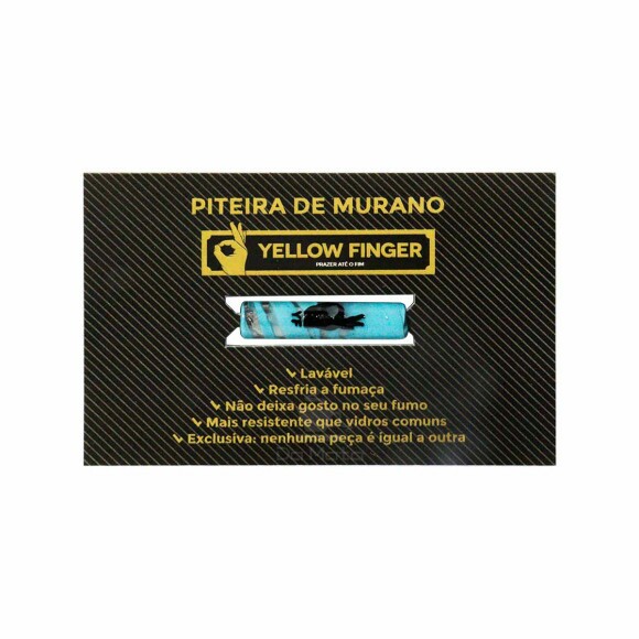 Piteira de Murano Yellow Finger 