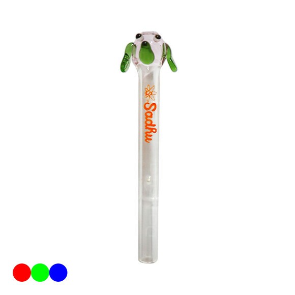 Piteira de Vidro Sadhu Cachorro 6mm Verde 