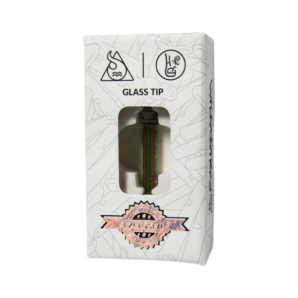 Caixa de Piteira de Vidro Collab entre Squadafum e Hippiebong 6mm Arco-iris 