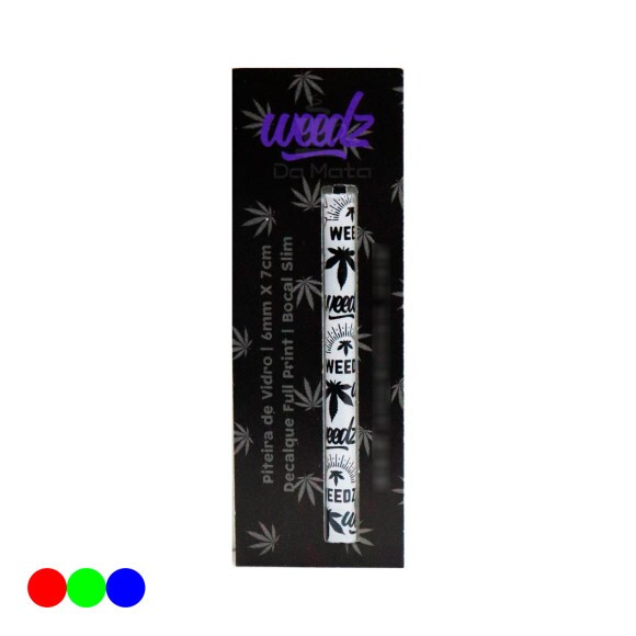 Piteira de Vidro Weedz Bocal Slim Longa