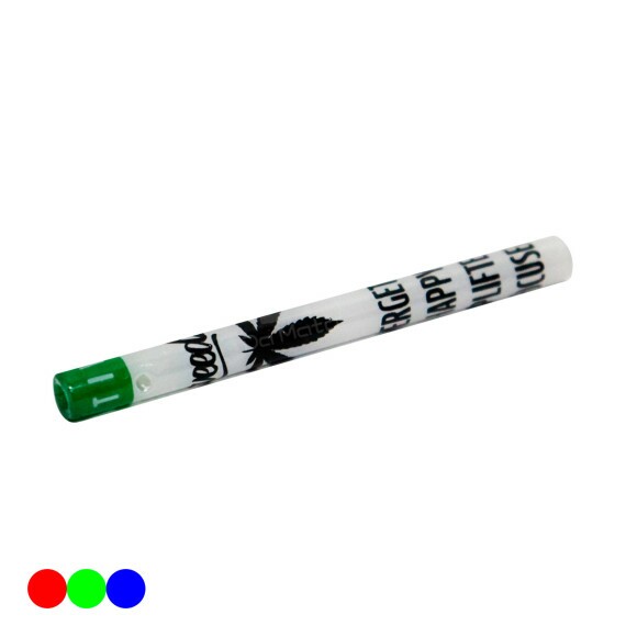 Piteira de Vidro Weedz Bocal Slim Longa White 6mm