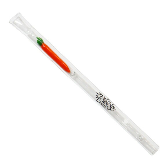 Piteira de Vidro com Miniatura Cenoura Zav Nai 8mm