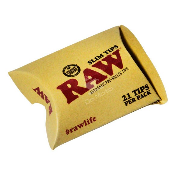 Piteiras Raw Slim Tips Pré-enrolado