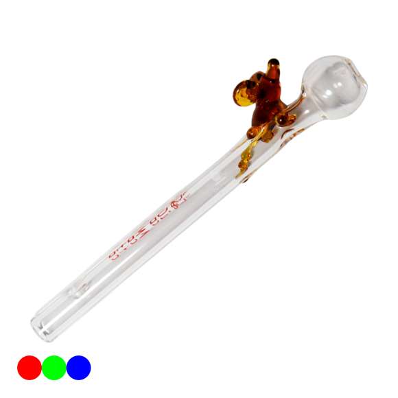 Piteira de Vidro Da Mata Rato 5mm laranja