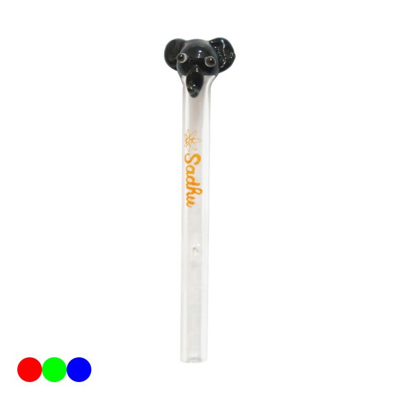 Piteira de Vidro Sadhu Elefante 6mm