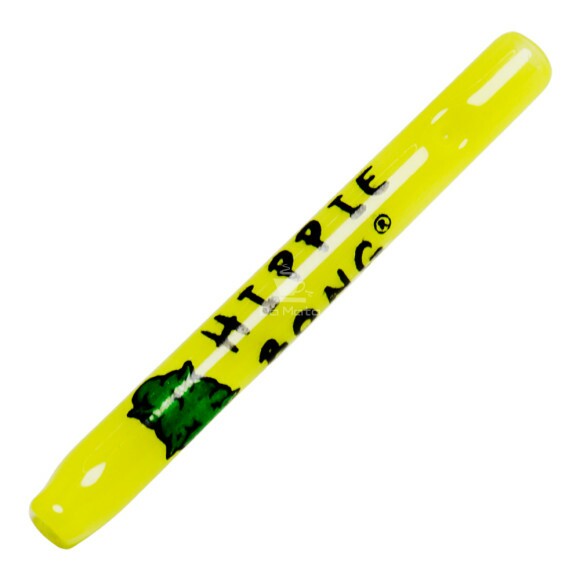 Piteira de Vidro Hippie Bong Yellow 6mm