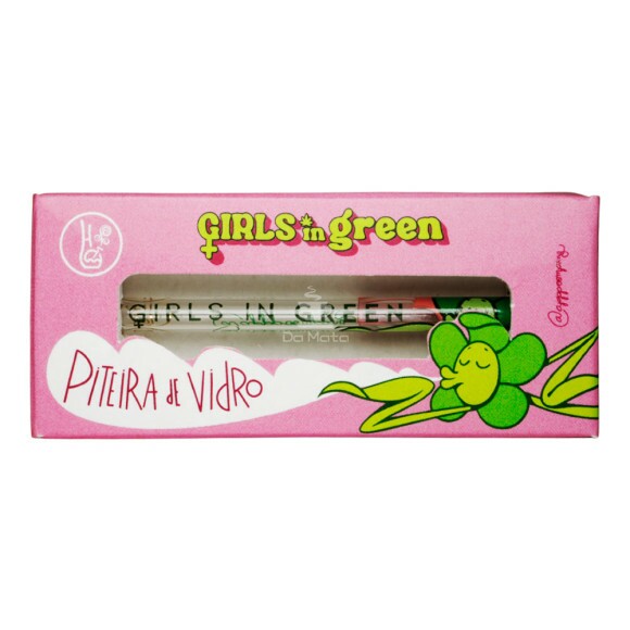 Piteira Alongada Colab Girls in Green e Hippie Bong 5mm