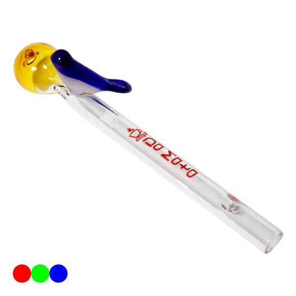 Piteira de Vidro Da Mata Bird 5mm amarelo