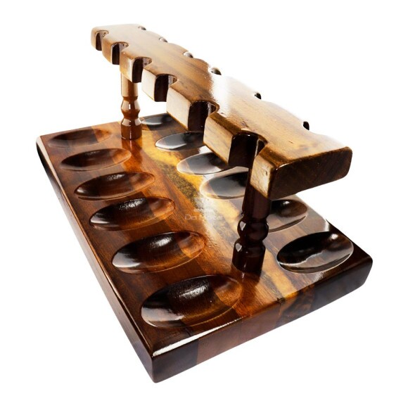 Porta Cachimbo em Madeira Para 12un de lado