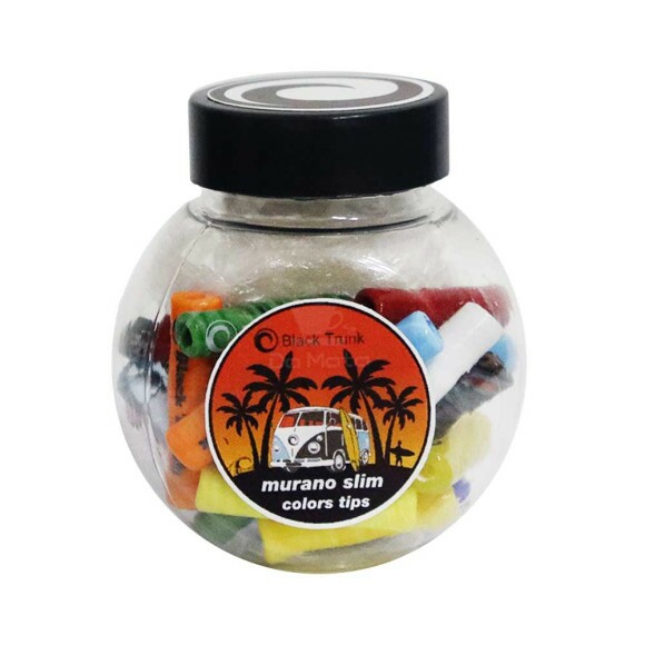 Pote de Piteira de Murano Black Trunk