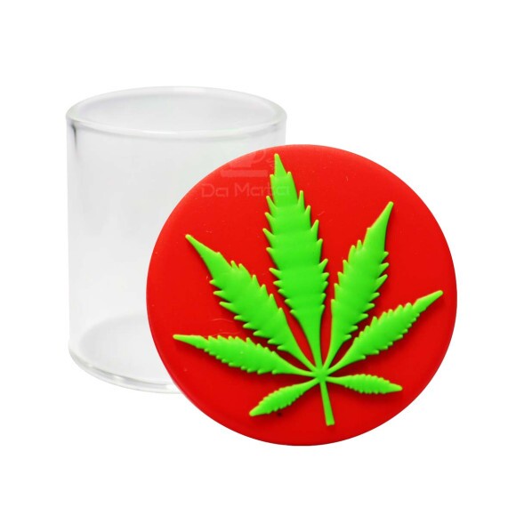 Pote de Vidro e Silicone 30ml Erva