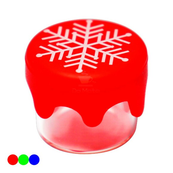 Pote de Vidro e Silicone 5ml Snow