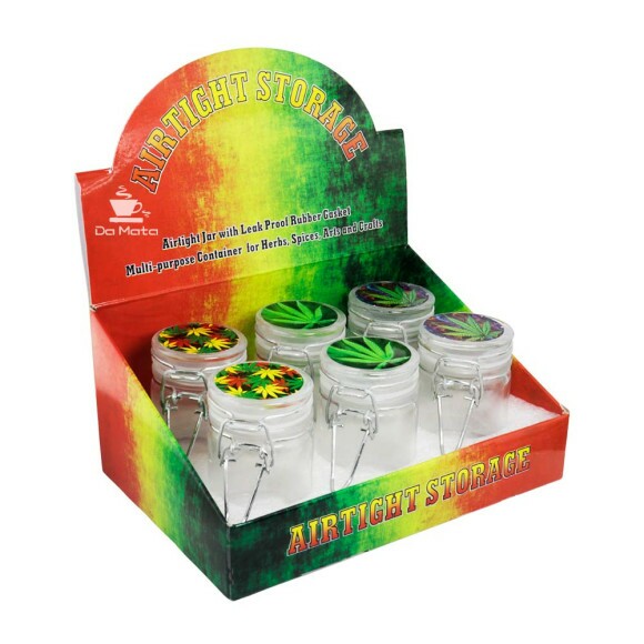 Caixa de Pote Hermético de Vidro Pequeno