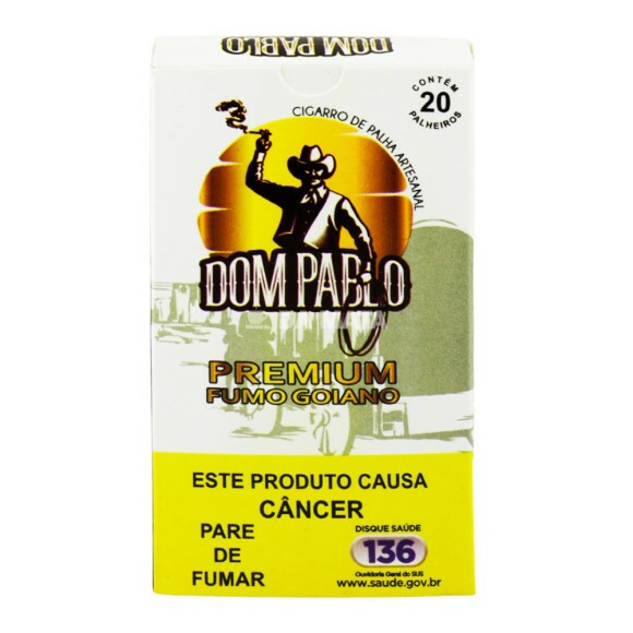 Palheiro Dom Pablo Premium Goiano de frente tabacaria da mata 
