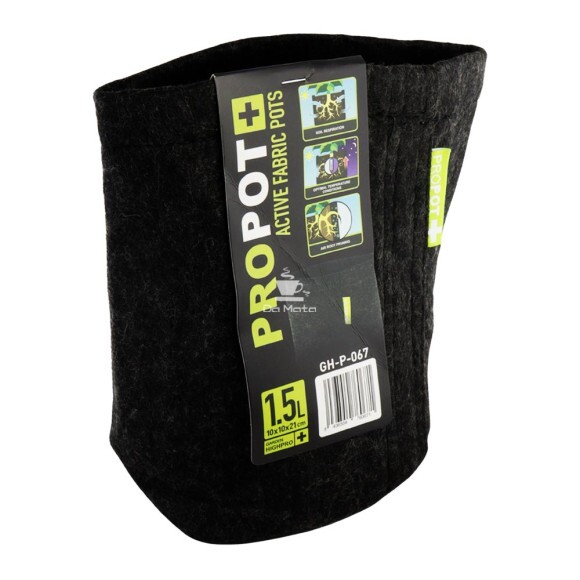 Vaso de Tecido Ativo ProPot Garden High Pro 1,5L de frente tabacaria da mata