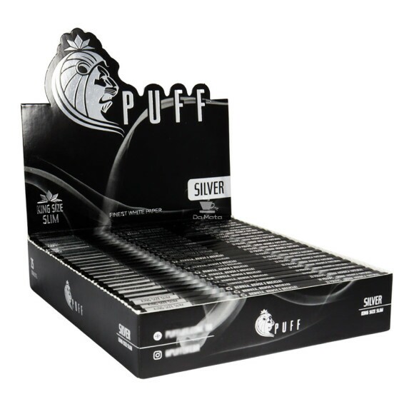 Caixa de Seda Puff Life Silver King Size Slim