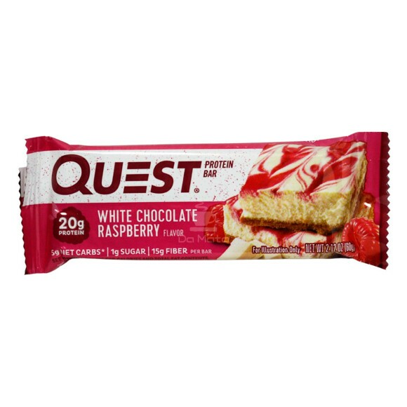 Barra de Proteína Quest White Chocolate & Raspberry