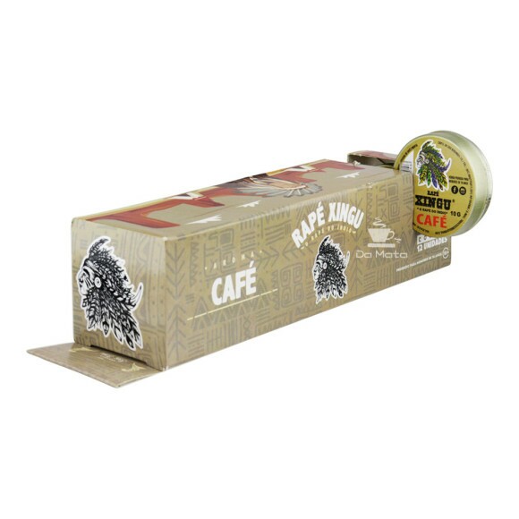 Caixa de Rapé Xingu Café de lado