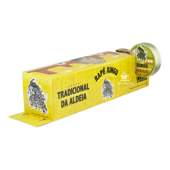 Caixa de Rapé Xingu Tradicional da Aldeia de lado