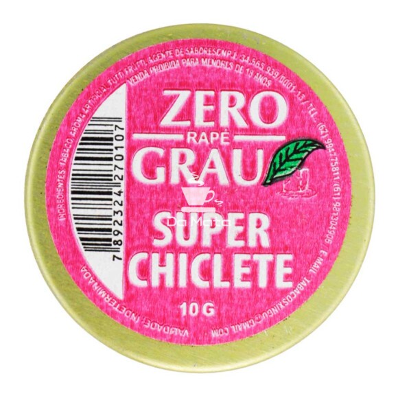Rapé Zero Grau Super Chiclete produto tabacaria da mata