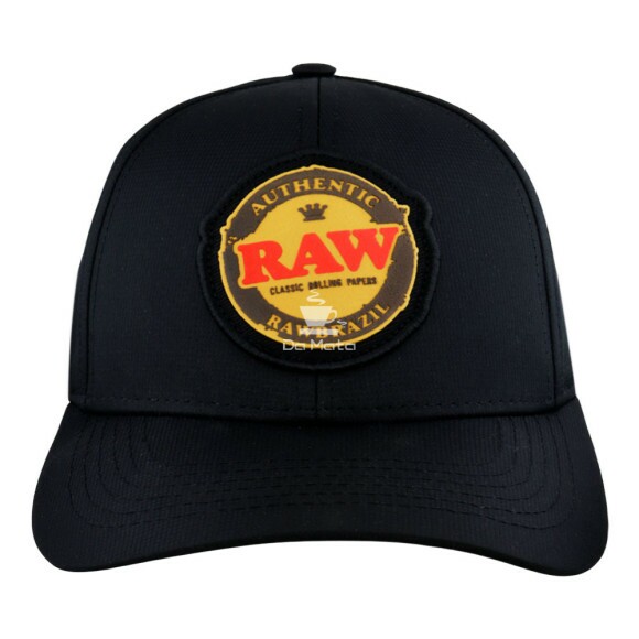 Boné Raw Aba Curvada Preto de frenteTabacaria da Mata