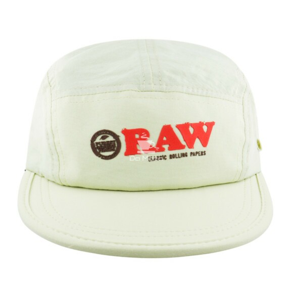 Boné Raw Five Panel Bege de frente tabacaria da mata 