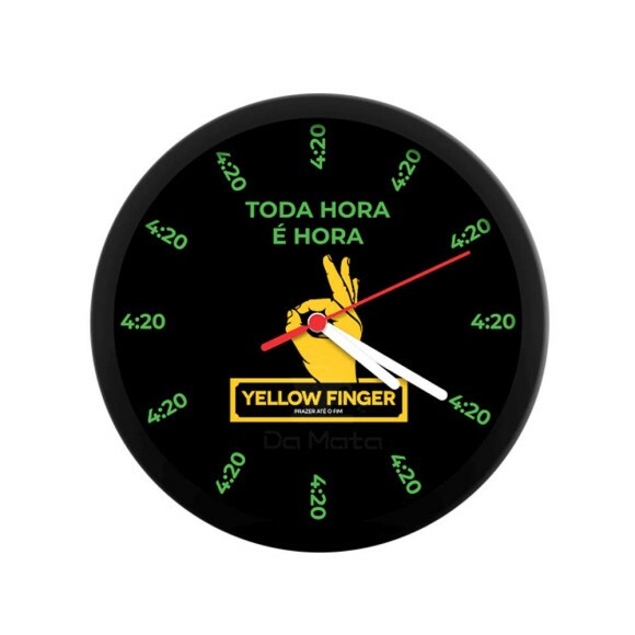 Relógio Yellow Finger Toda Hora é Hora