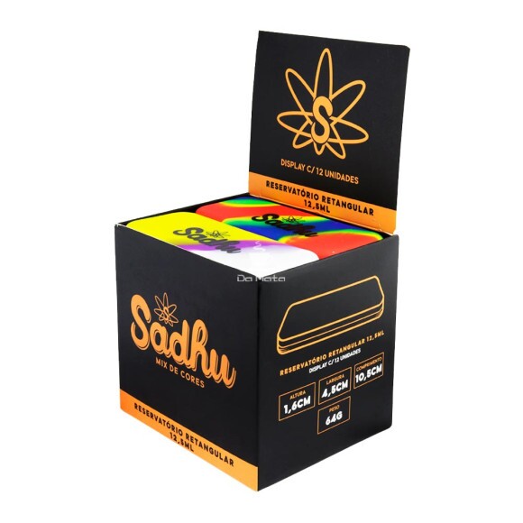 Caixa de Slick Silicone Sadhu Lego C/ Espátula Colorido 12,5ml de frente