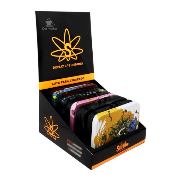 Caixa de Cigarreira Metal Sadhu de frente