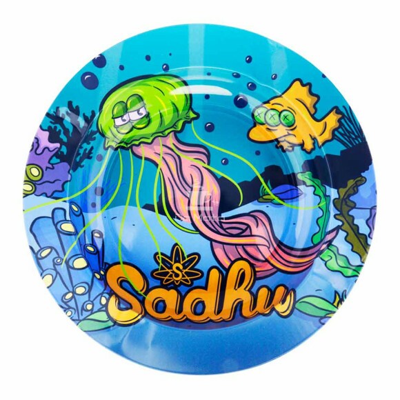 Cinzeiro de Metal Sadhu Vibes 13,7cm de frente tabacaria da mata