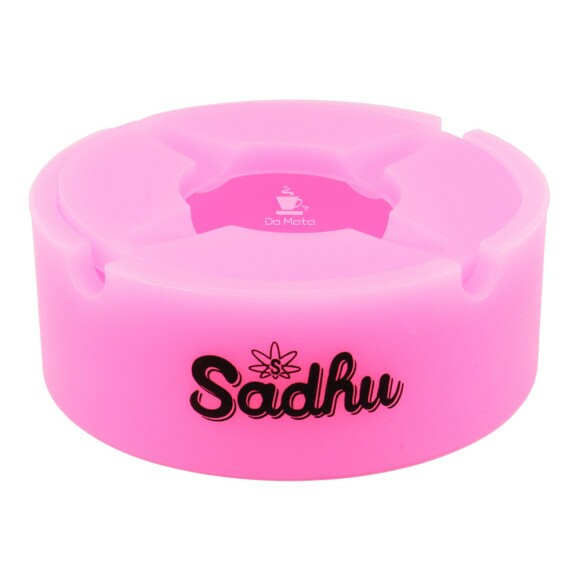 Cinzeiro de Silicone Sadhu C/ Tampa Neon de frente