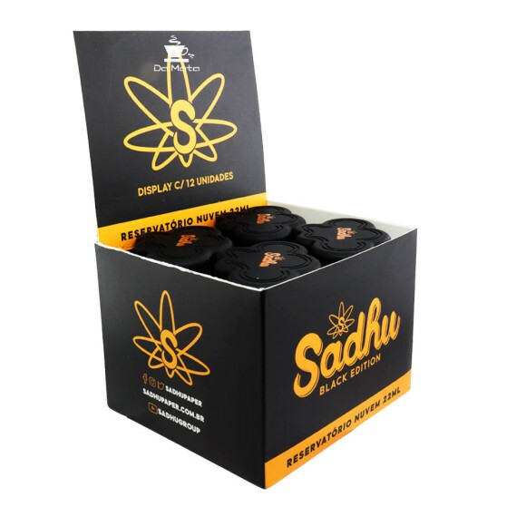 Caixa de Slick Nuvem Sadhu 22ml Black Edition de lado
