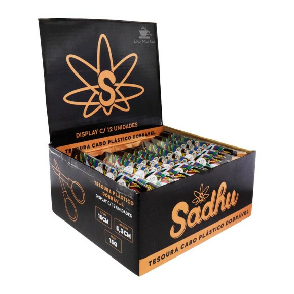 Caixa de Tesoura de Plástico Sadhu 12 un de frente