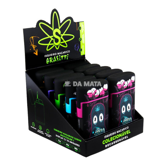 Caixa de Maçarico Sadhu Graffiti de lado tabacaria da mata