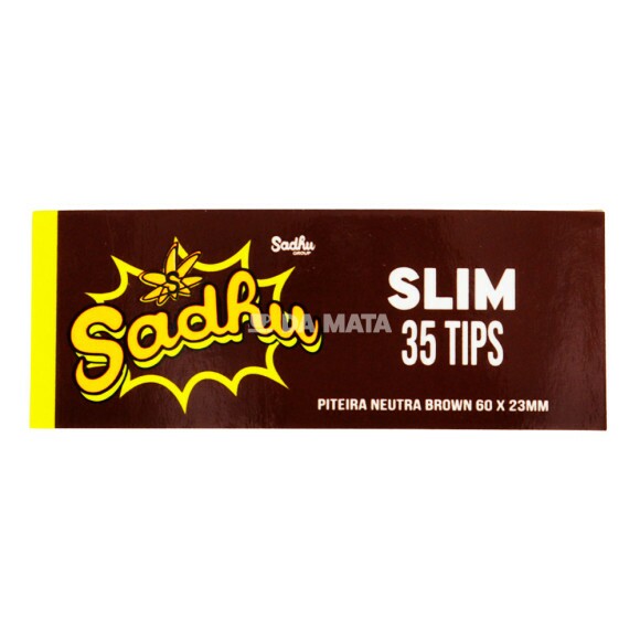 Piteira Sadhu Evening Neutral Tips Slim de frente tabacaria da mata
