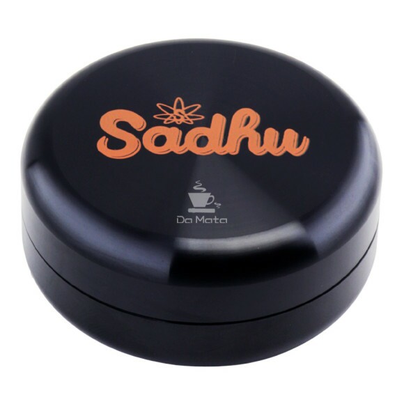Pote Hermético de Alumínio Sadhu Black Edition 25ml de frente tabacaria da mata
