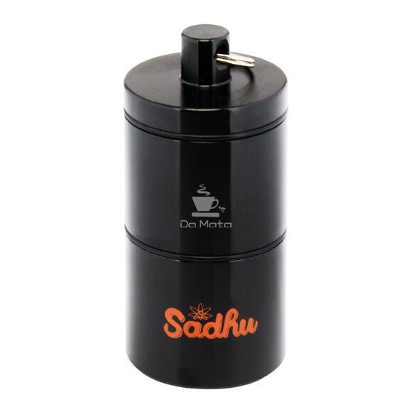 Pote Hermético de Alumínio Sadhu Black Edition 30ml de frente tabacaria da mata