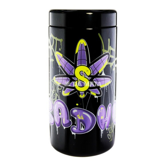 Pote Hermético Sadhu UV Black Edition 1000ml de frente tabacaria da mata