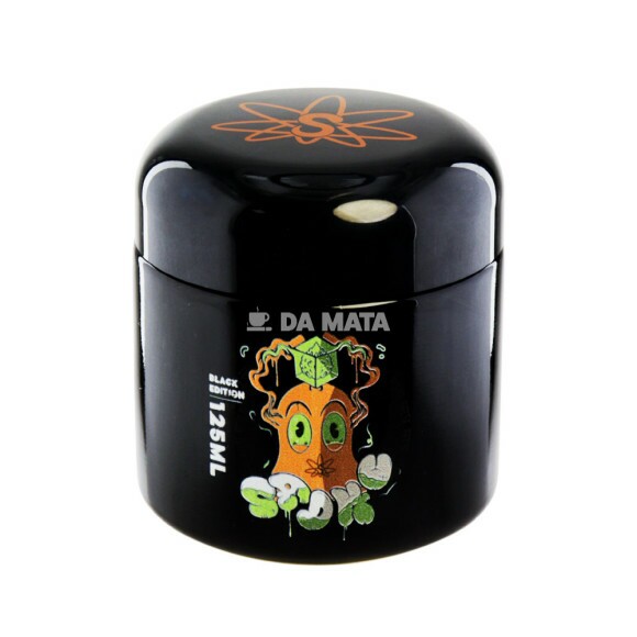 Pote Hermético UV Sadhu Black Edition 125ml de frente tabacaria da mata