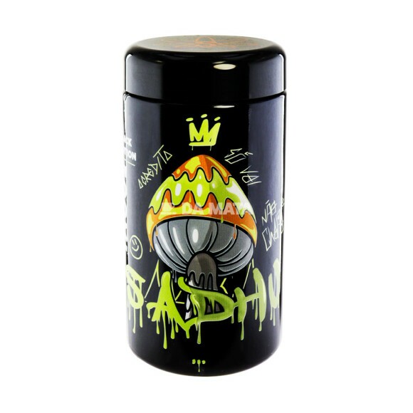 Pote Hermético UV Sadhu Black Edition 500ml de frente tabacaria da mata