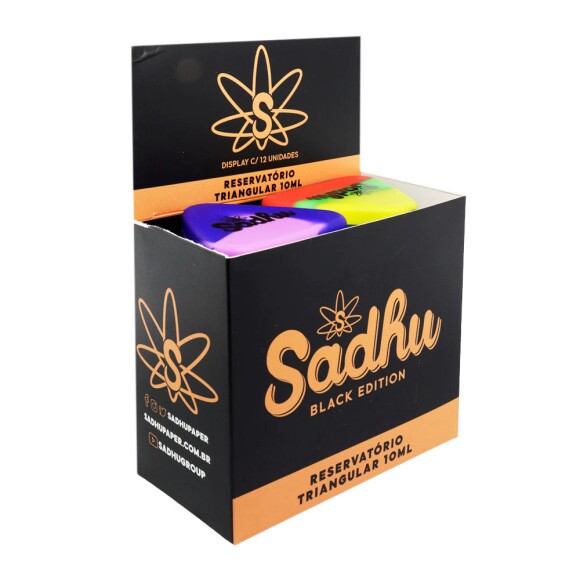 Caixa de Slick Silicone Sadhu Triangular 10ml C/ Divisórias de lado