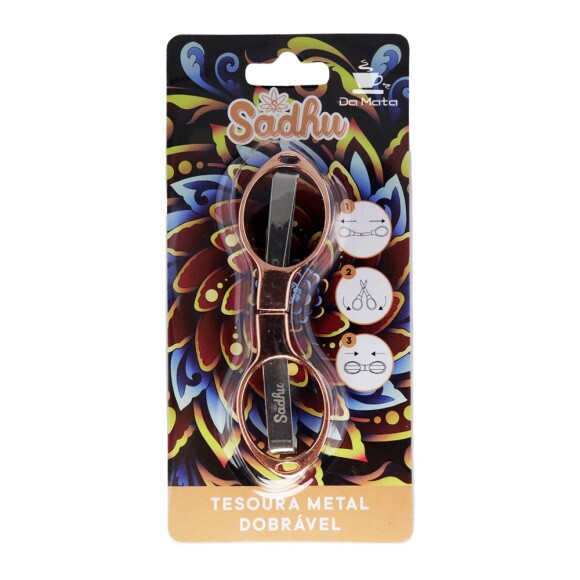 Tesoura de Metal Sadhu de frente na embalagem