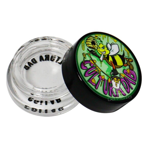 Pote de Vidro com tampa estampada