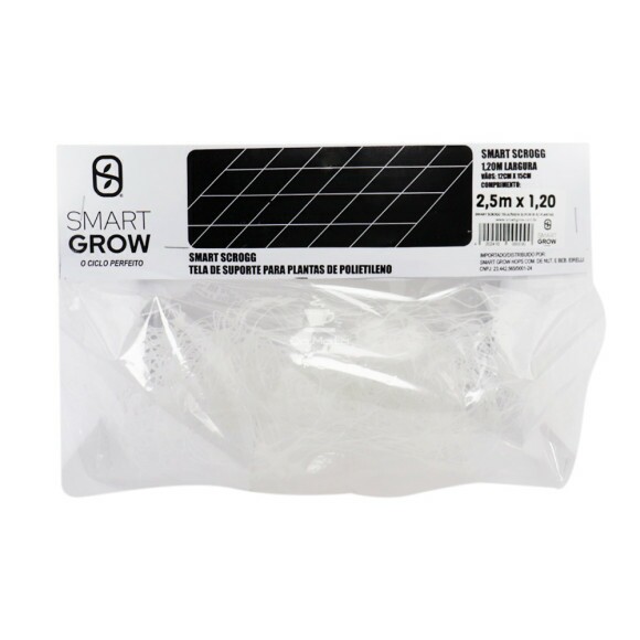 Tela de Suporte p/ Plantas de Polietileno Smart Grow 2,5 x 1,20 de frente tabacaria da mata