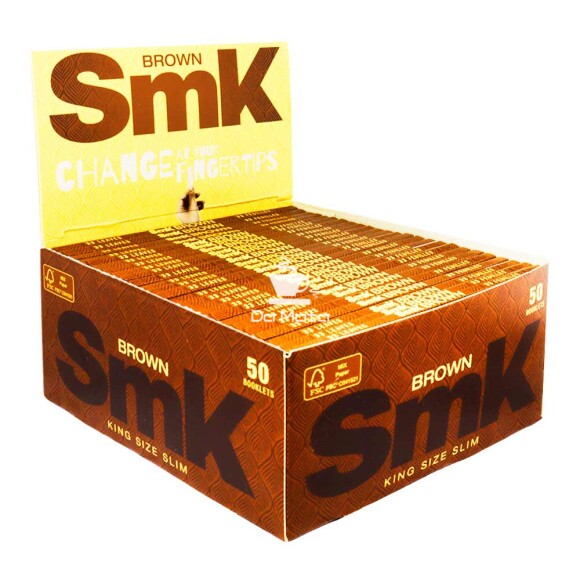 Caixa de Seda SMK Brown K.Size Slim de frente