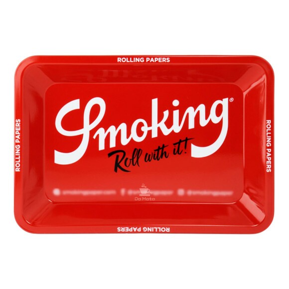 Bandeja Smoking de Metal Pequena de frente